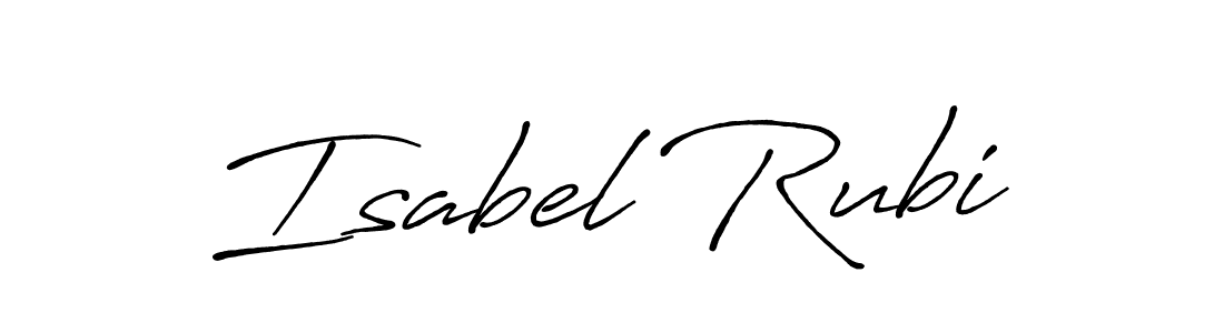 The best way (Antro_Vectra_Bolder) to make a short signature is to pick only two or three words in your name. The name Isabel Rubi include a total of six letters. For converting this name. Isabel Rubi signature style 7 images and pictures png