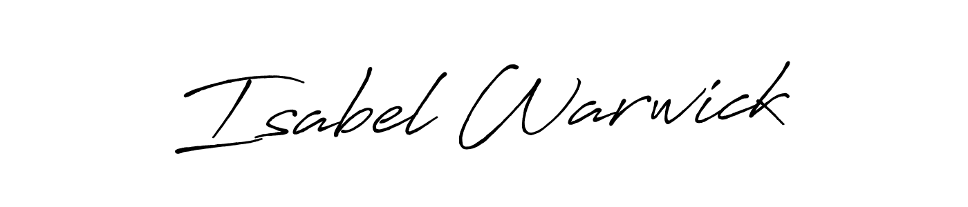 Antro_Vectra_Bolder is a professional signature style that is perfect for those who want to add a touch of class to their signature. It is also a great choice for those who want to make their signature more unique. Get Isabel Warwick name to fancy signature for free. Isabel Warwick signature style 7 images and pictures png