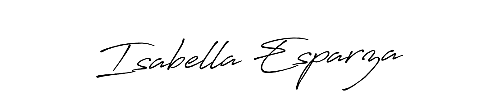 Create a beautiful signature design for name Isabella Esparza. With this signature (Antro_Vectra_Bolder) fonts, you can make a handwritten signature for free. Isabella Esparza signature style 7 images and pictures png