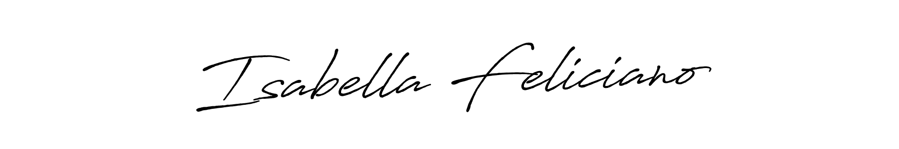 How to make Isabella Feliciano name signature. Use Antro_Vectra_Bolder style for creating short signs online. This is the latest handwritten sign. Isabella Feliciano signature style 7 images and pictures png