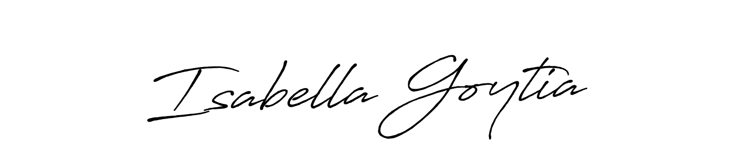 Isabella Goytia stylish signature style. Best Handwritten Sign (Antro_Vectra_Bolder) for my name. Handwritten Signature Collection Ideas for my name Isabella Goytia. Isabella Goytia signature style 7 images and pictures png