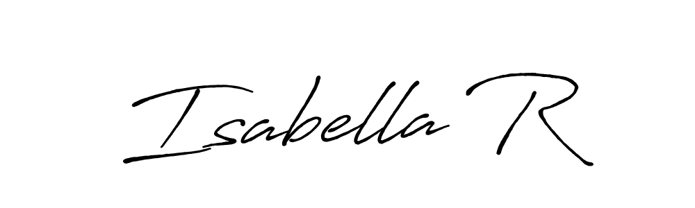 Once you've used our free online signature maker to create your best signature Antro_Vectra_Bolder style, it's time to enjoy all of the benefits that Isabella R name signing documents. Isabella R signature style 7 images and pictures png