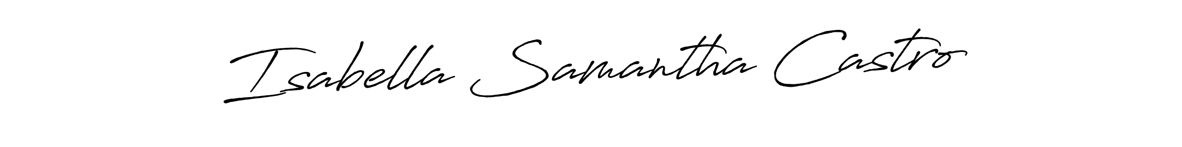 How to Draw Isabella Samantha Castro signature style? Antro_Vectra_Bolder is a latest design signature styles for name Isabella Samantha Castro. Isabella Samantha Castro signature style 7 images and pictures png