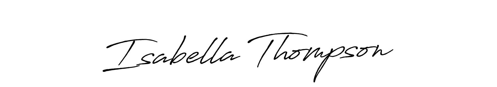 Design your own signature with our free online signature maker. With this signature software, you can create a handwritten (Antro_Vectra_Bolder) signature for name Isabella Thompson. Isabella Thompson signature style 7 images and pictures png