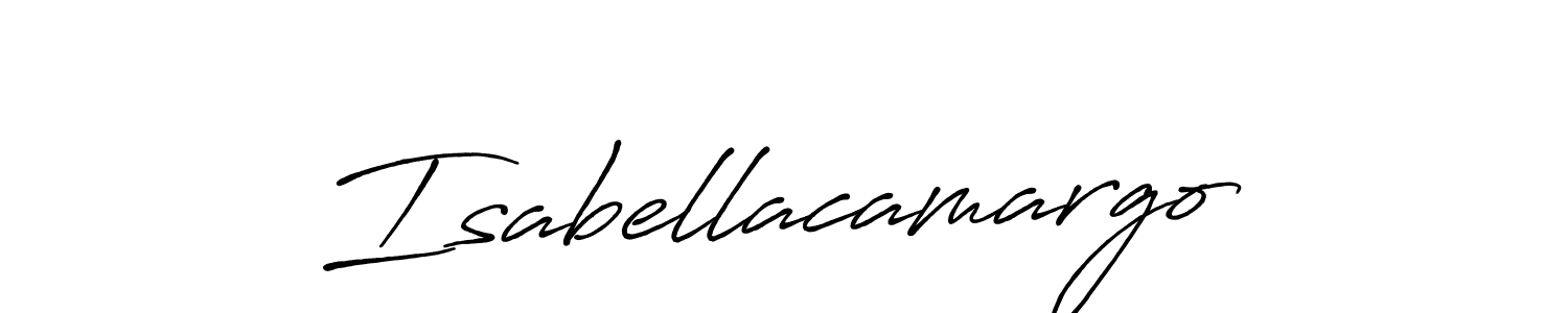 Design your own signature with our free online signature maker. With this signature software, you can create a handwritten (Antro_Vectra_Bolder) signature for name Isabellacamargo. Isabellacamargo signature style 7 images and pictures png