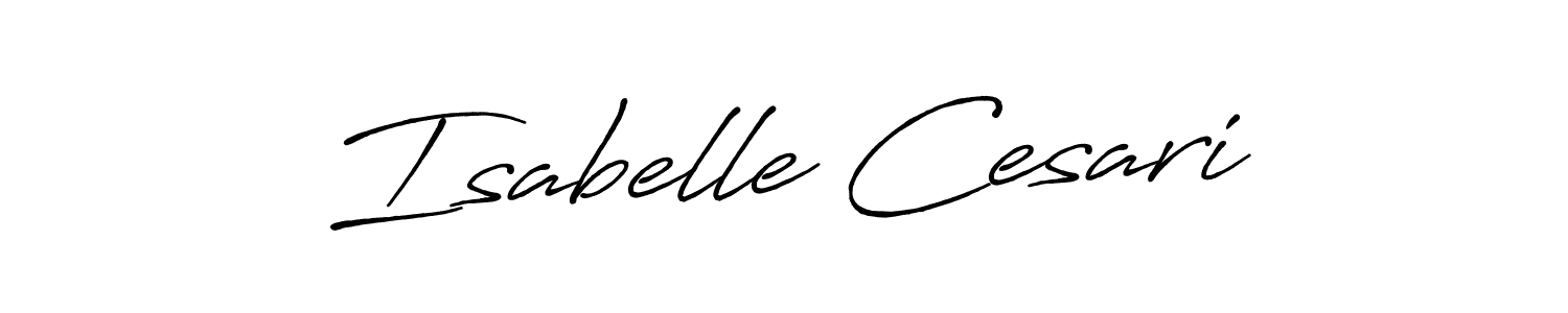 It looks lik you need a new signature style for name Isabelle Cesari. Design unique handwritten (Antro_Vectra_Bolder) signature with our free signature maker in just a few clicks. Isabelle Cesari signature style 7 images and pictures png