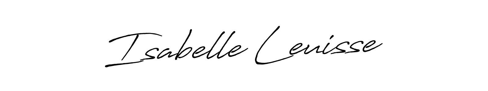 Design your own signature with our free online signature maker. With this signature software, you can create a handwritten (Antro_Vectra_Bolder) signature for name Isabelle Leuisse. Isabelle Leuisse signature style 7 images and pictures png