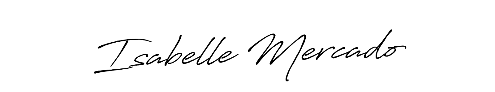 Isabelle Mercado stylish signature style. Best Handwritten Sign (Antro_Vectra_Bolder) for my name. Handwritten Signature Collection Ideas for my name Isabelle Mercado. Isabelle Mercado signature style 7 images and pictures png