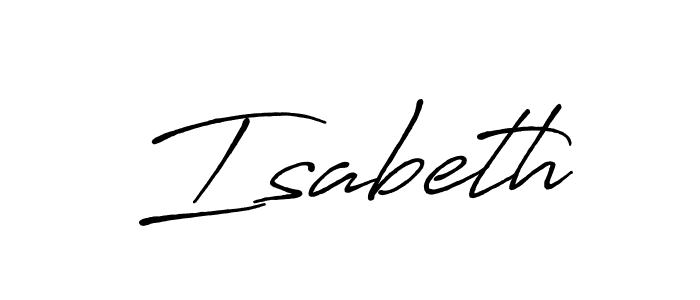 How to make Isabeth signature? Antro_Vectra_Bolder is a professional autograph style. Create handwritten signature for Isabeth name. Isabeth signature style 7 images and pictures png