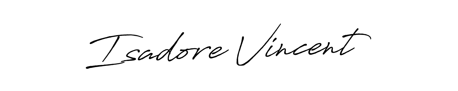 The best way (Antro_Vectra_Bolder) to make a short signature is to pick only two or three words in your name. The name Isadore Vincent include a total of six letters. For converting this name. Isadore Vincent signature style 7 images and pictures png