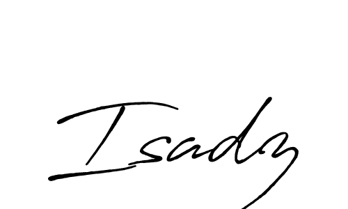 Design your own signature with our free online signature maker. With this signature software, you can create a handwritten (Antro_Vectra_Bolder) signature for name Isadz. Isadz signature style 7 images and pictures png