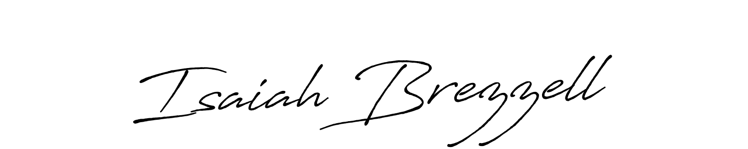 How to make Isaiah Brezzell name signature. Use Antro_Vectra_Bolder style for creating short signs online. This is the latest handwritten sign. Isaiah Brezzell signature style 7 images and pictures png