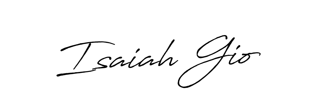 if you are searching for the best signature style for your name Isaiah Gio. so please give up your signature search. here we have designed multiple signature styles  using Antro_Vectra_Bolder. Isaiah Gio signature style 7 images and pictures png