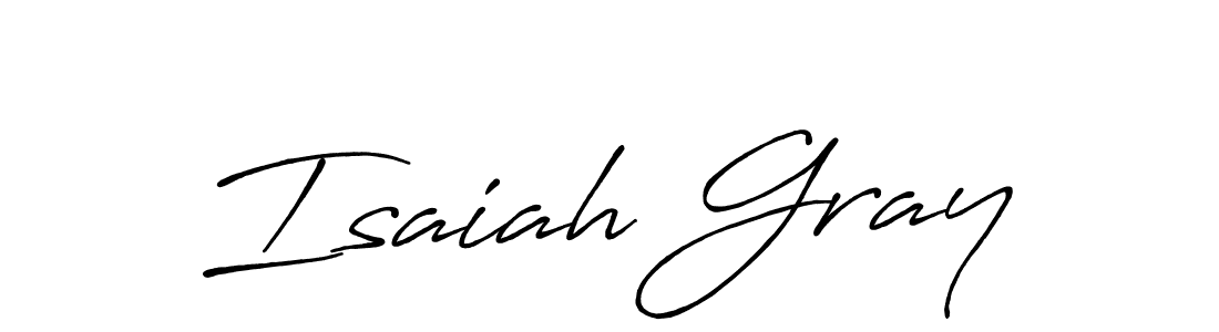 Isaiah Gray stylish signature style. Best Handwritten Sign (Antro_Vectra_Bolder) for my name. Handwritten Signature Collection Ideas for my name Isaiah Gray. Isaiah Gray signature style 7 images and pictures png