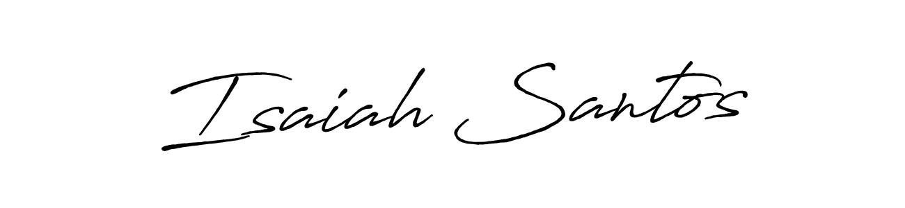Also we have Isaiah Santos name is the best signature style. Create professional handwritten signature collection using Antro_Vectra_Bolder autograph style. Isaiah Santos signature style 7 images and pictures png