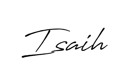 Use a signature maker to create a handwritten signature online. With this signature software, you can design (Antro_Vectra_Bolder) your own signature for name Isaih. Isaih signature style 7 images and pictures png