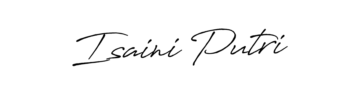 Similarly Antro_Vectra_Bolder is the best handwritten signature design. Signature creator online .You can use it as an online autograph creator for name Isaini Putri. Isaini Putri signature style 7 images and pictures png