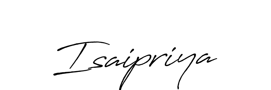 Also we have Isaipriya name is the best signature style. Create professional handwritten signature collection using Antro_Vectra_Bolder autograph style. Isaipriya signature style 7 images and pictures png