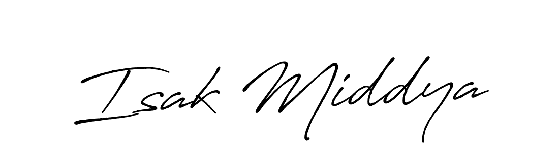 Also we have Isak Middya name is the best signature style. Create professional handwritten signature collection using Antro_Vectra_Bolder autograph style. Isak Middya signature style 7 images and pictures png