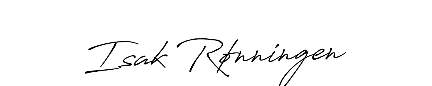 Design your own signature with our free online signature maker. With this signature software, you can create a handwritten (Antro_Vectra_Bolder) signature for name Isak Rønningen. Isak Rønningen signature style 7 images and pictures png