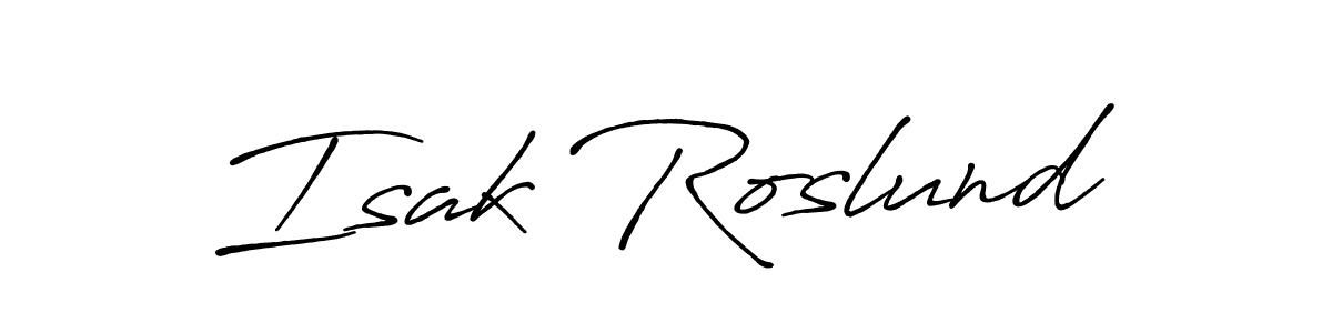 The best way (Antro_Vectra_Bolder) to make a short signature is to pick only two or three words in your name. The name Isak Roslund include a total of six letters. For converting this name. Isak Roslund signature style 7 images and pictures png