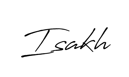 You should practise on your own different ways (Antro_Vectra_Bolder) to write your name (Isakh) in signature. don't let someone else do it for you. Isakh signature style 7 images and pictures png