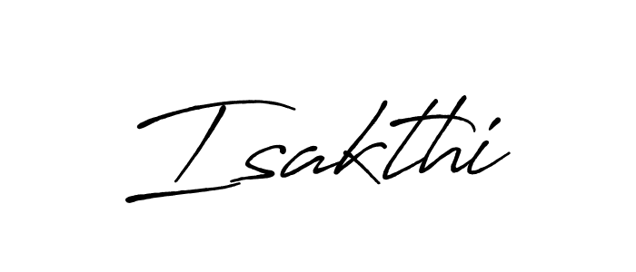 Also we have Isakthi name is the best signature style. Create professional handwritten signature collection using Antro_Vectra_Bolder autograph style. Isakthi signature style 7 images and pictures png