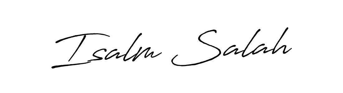 Check out images of Autograph of Isalm Salah name. Actor Isalm Salah Signature Style. Antro_Vectra_Bolder is a professional sign style online. Isalm Salah signature style 7 images and pictures png