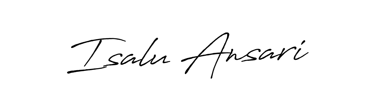 Once you've used our free online signature maker to create your best signature Antro_Vectra_Bolder style, it's time to enjoy all of the benefits that Isalu Ansari name signing documents. Isalu Ansari signature style 7 images and pictures png