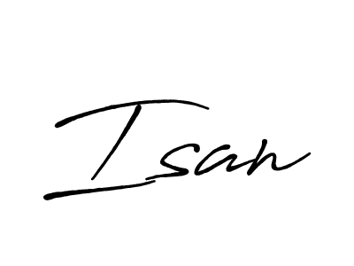Create a beautiful signature design for name Isan. With this signature (Antro_Vectra_Bolder) fonts, you can make a handwritten signature for free. Isan signature style 7 images and pictures png