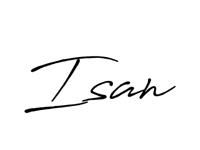 Also You can easily find your signature by using the search form. We will create Isan name handwritten signature images for you free of cost using Antro_Vectra_Bolder sign style. Isan signature style 7 images and pictures png
