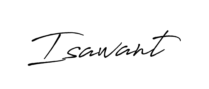 How to make Isawant name signature. Use Antro_Vectra_Bolder style for creating short signs online. This is the latest handwritten sign. Isawant signature style 7 images and pictures png