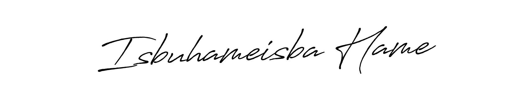 Here are the top 10 professional signature styles for the name Isbuhameisba Hame. These are the best autograph styles you can use for your name. Isbuhameisba Hame signature style 7 images and pictures png