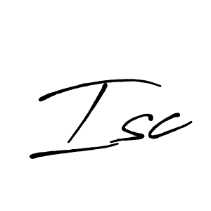 You should practise on your own different ways (Antro_Vectra_Bolder) to write your name (Isc) in signature. don't let someone else do it for you. Isc signature style 7 images and pictures png