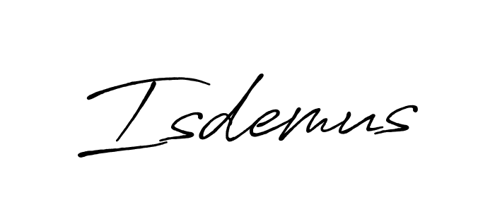 Use a signature maker to create a handwritten signature online. With this signature software, you can design (Antro_Vectra_Bolder) your own signature for name Isdemus. Isdemus signature style 7 images and pictures png