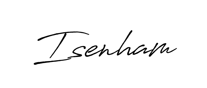How to make Isenham name signature. Use Antro_Vectra_Bolder style for creating short signs online. This is the latest handwritten sign. Isenham signature style 7 images and pictures png