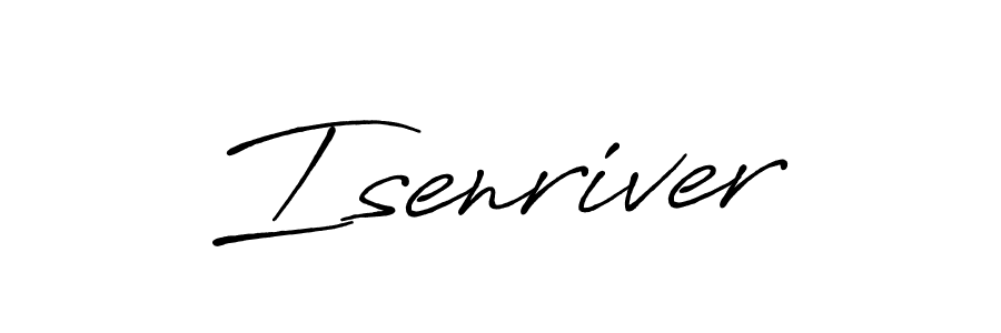 How to make Isenriver name signature. Use Antro_Vectra_Bolder style for creating short signs online. This is the latest handwritten sign. Isenriver signature style 7 images and pictures png