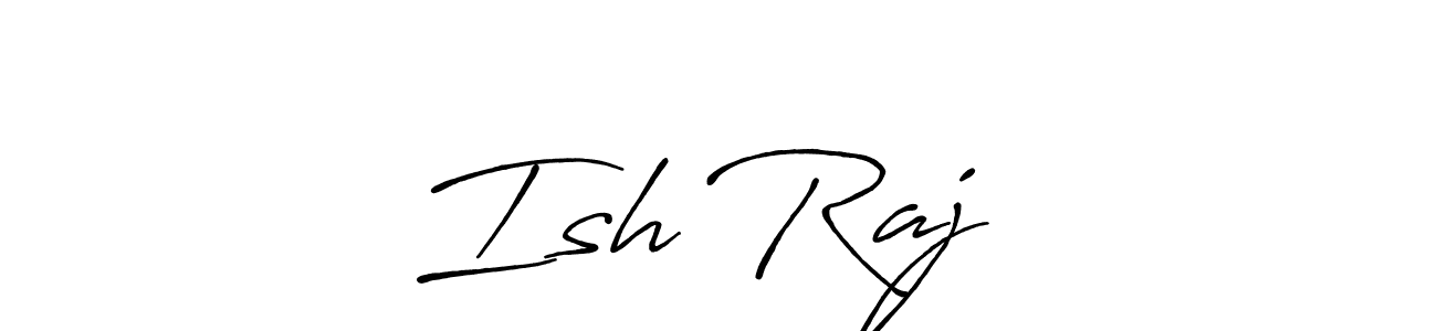 Make a beautiful signature design for name Ish Raj❤️. With this signature (Antro_Vectra_Bolder) style, you can create a handwritten signature for free. Ish Raj❤️ signature style 7 images and pictures png