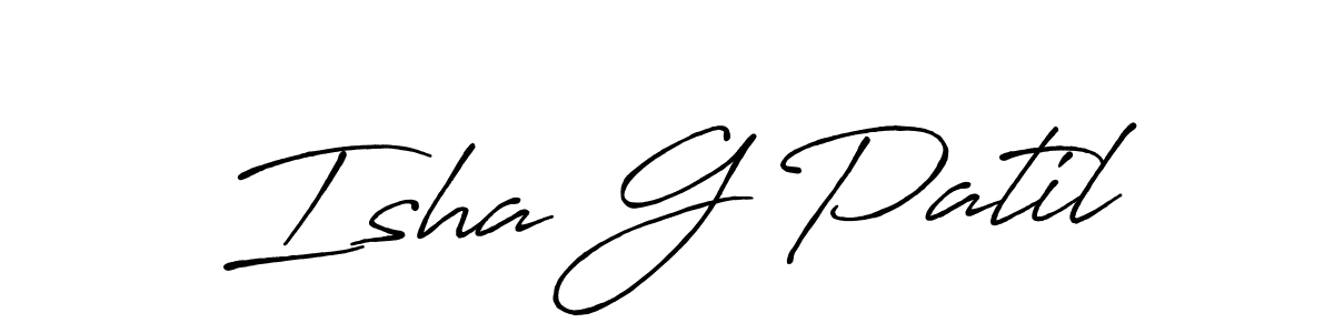 You can use this online signature creator to create a handwritten signature for the name Isha G Patil. This is the best online autograph maker. Isha G Patil signature style 7 images and pictures png