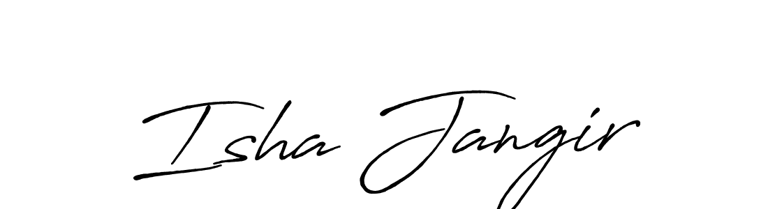 It looks lik you need a new signature style for name Isha Jangir. Design unique handwritten (Antro_Vectra_Bolder) signature with our free signature maker in just a few clicks. Isha Jangir signature style 7 images and pictures png
