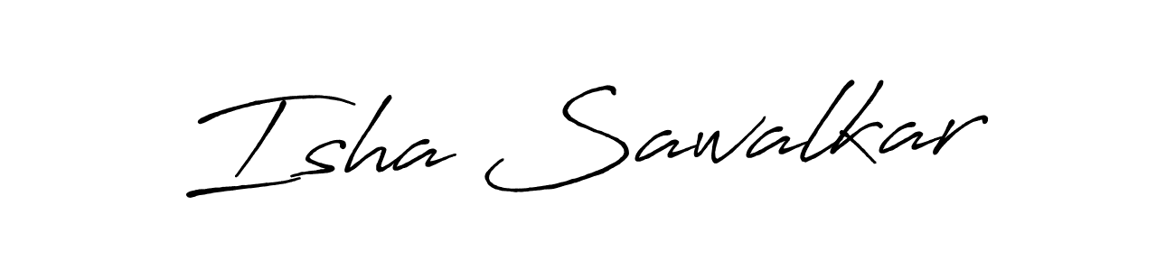 Design your own signature with our free online signature maker. With this signature software, you can create a handwritten (Antro_Vectra_Bolder) signature for name Isha Sawalkar. Isha Sawalkar signature style 7 images and pictures png