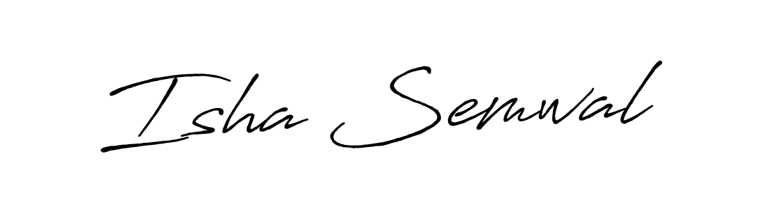 Similarly Antro_Vectra_Bolder is the best handwritten signature design. Signature creator online .You can use it as an online autograph creator for name Isha Semwal. Isha Semwal signature style 7 images and pictures png