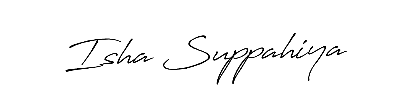 Make a short Isha Suppahiya signature style. Manage your documents anywhere anytime using Antro_Vectra_Bolder. Create and add eSignatures, submit forms, share and send files easily. Isha Suppahiya signature style 7 images and pictures png