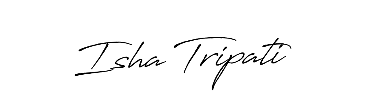 Use a signature maker to create a handwritten signature online. With this signature software, you can design (Antro_Vectra_Bolder) your own signature for name Isha Tripati. Isha Tripati signature style 7 images and pictures png