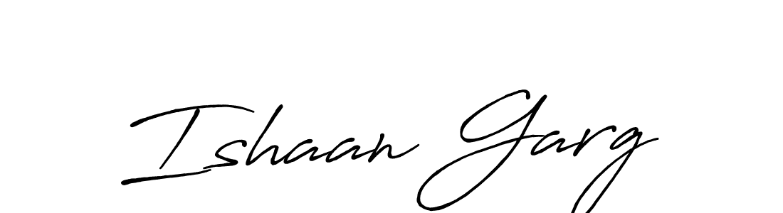 Design your own signature with our free online signature maker. With this signature software, you can create a handwritten (Antro_Vectra_Bolder) signature for name Ishaan Garg. Ishaan Garg signature style 7 images and pictures png