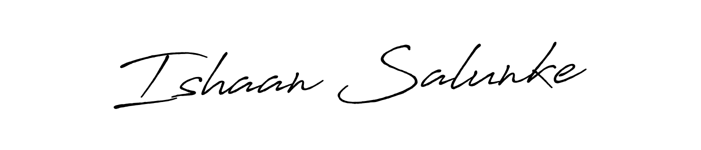 How to Draw Ishaan Salunke signature style? Antro_Vectra_Bolder is a latest design signature styles for name Ishaan Salunke. Ishaan Salunke signature style 7 images and pictures png