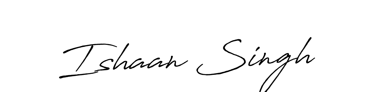 Design your own signature with our free online signature maker. With this signature software, you can create a handwritten (Antro_Vectra_Bolder) signature for name Ishaan Singh. Ishaan Singh signature style 7 images and pictures png