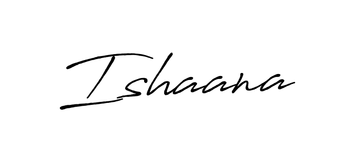 Use a signature maker to create a handwritten signature online. With this signature software, you can design (Antro_Vectra_Bolder) your own signature for name Ishaana. Ishaana signature style 7 images and pictures png