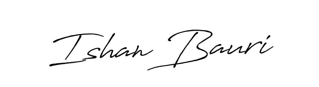 Use a signature maker to create a handwritten signature online. With this signature software, you can design (Antro_Vectra_Bolder) your own signature for name Ishan Bauri. Ishan Bauri signature style 7 images and pictures png