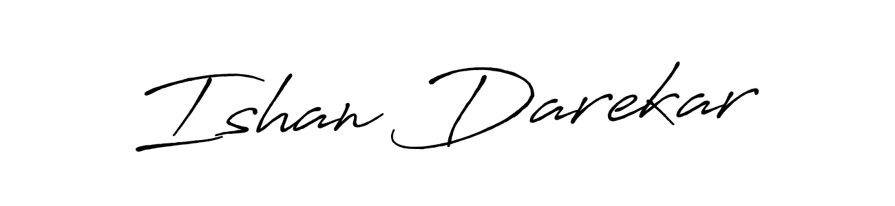 if you are searching for the best signature style for your name Ishan Darekar. so please give up your signature search. here we have designed multiple signature styles  using Antro_Vectra_Bolder. Ishan Darekar signature style 7 images and pictures png